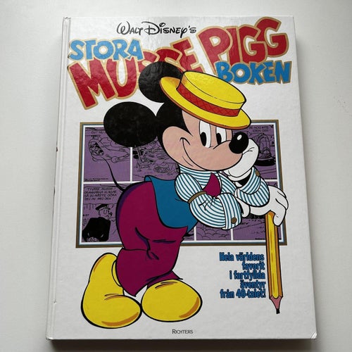 Jag-bok #14 - Stora Musse Pigg-boken, 1a upplaga, toppex! VF