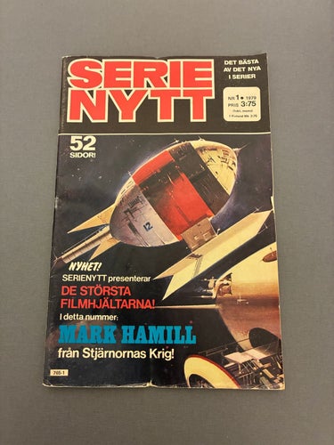 Serie Nytt nr 1 1979 Serie-Nytt med Mark Hamill Stjärnornas Krig / Star Wars