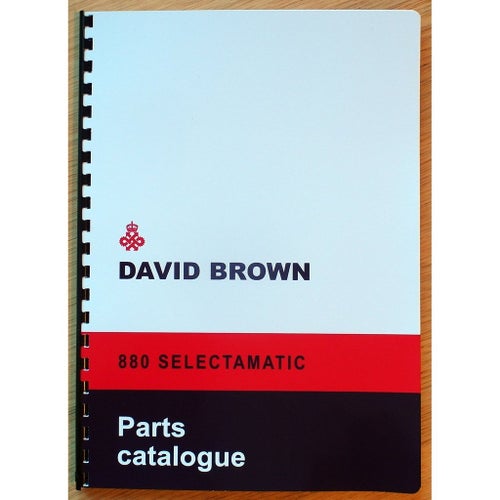 Reservdelskatalog David Brown 880 Selectamatic & Livedrive
