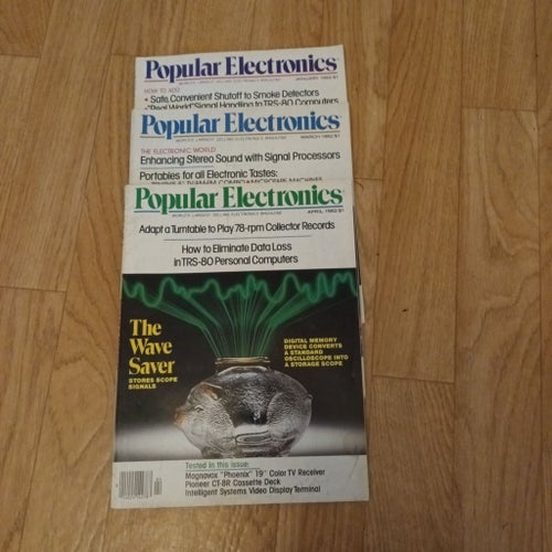 3st Popular Electronics Tidningar - 1982