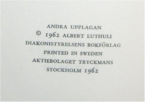 Albert Luthuli - Släpp mitt folk! Illustrerad