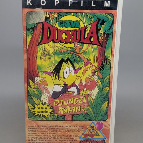 Greve Duckula Djungel Ankan - Svenskt tal - VHS