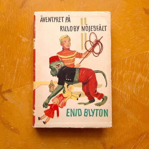 Enid Blyton Äventyret på Rilloby nöjesfält 1954 integralband De sex 1:a upplagan