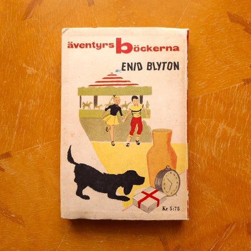 Enid Blyton Äventyret på Rilloby nöjesfält 1954 integralband De sex 1:a upplagan