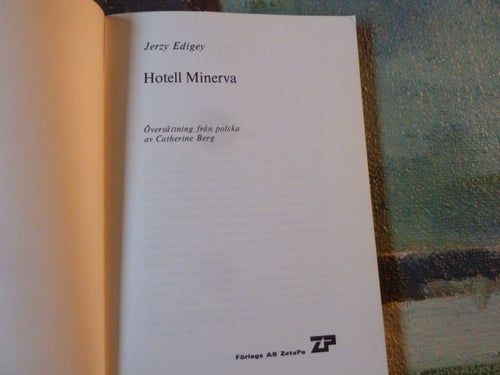 HOTEL MINERVA, JERZY EDIGEY, BOK, DECKARE
