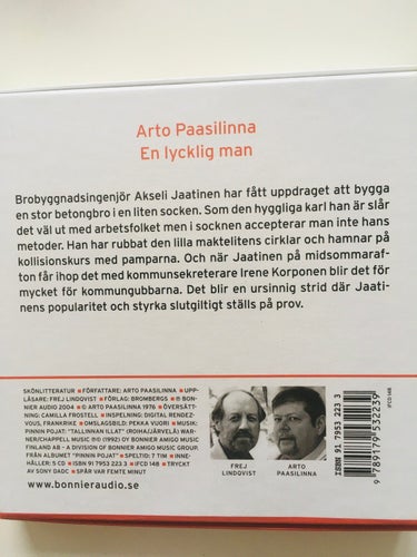 EN LYCKLIG MAN Av: Arto Paasilinna Ljudbok CD