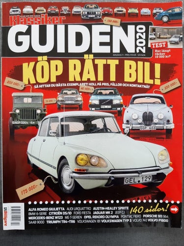 Klassiker Guiden 2020: Citroën ID/DS, MG T, Triumph TR4-TR6, Audi UrQuattro