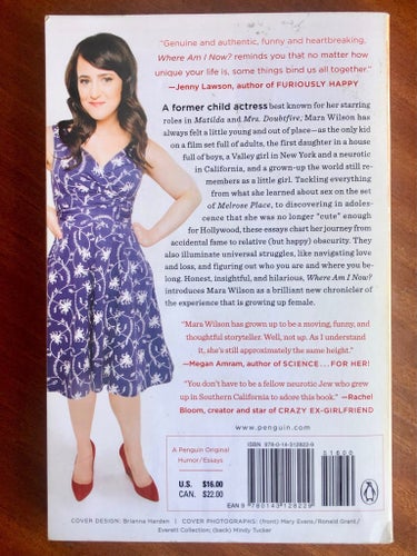 Where Am I Now? Mara Wilson ENGELSKA Barnstjärna OCD Sorg Komedi Flicka Kvinna