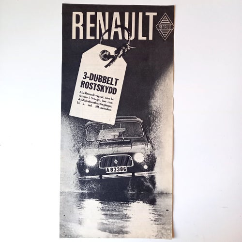 Utklippt Renault annons