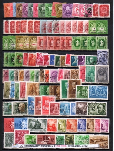 EUROPE-HUNGARY: MIXED LOT 1900/40s# (CFIX-200L-3 (02)