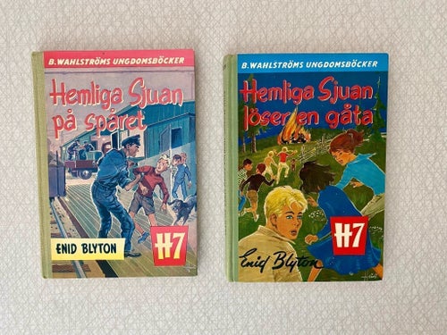 Hemliga Sjuan: Två Böcker av Enid Blyton, 1969 & 1971