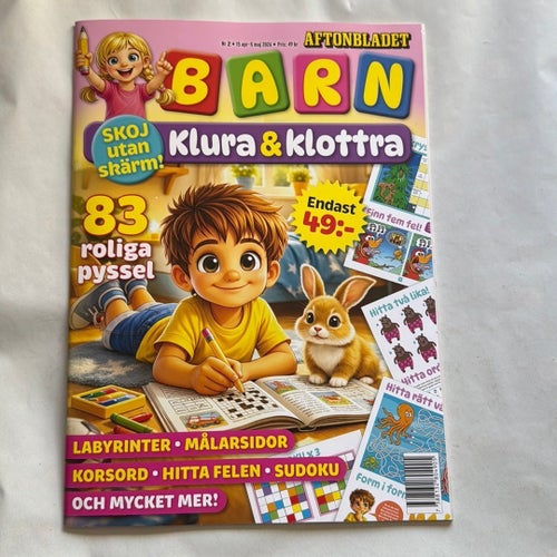 Aftonbladet Barn Klura & Klottra Nr 2
