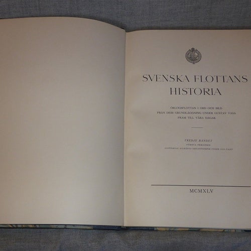 Svenska flottans historia. Tredje bandet. Illustrerad