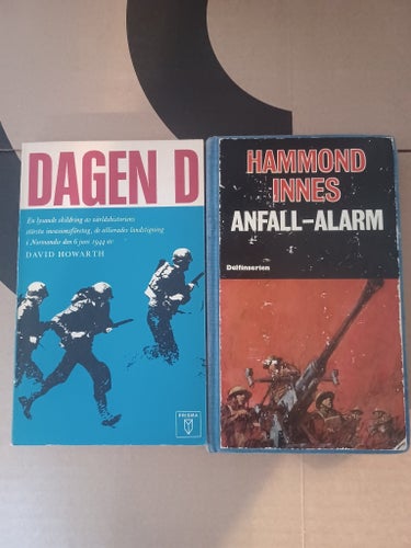 2 krigsböcker – Dagen D David Howarth + Anfall-alarm Hammond Innes