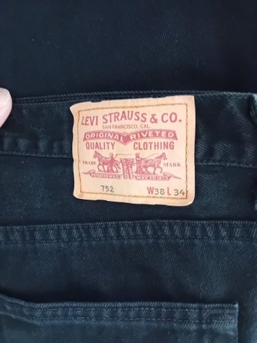 Levi's svarta jeans, storlek W38 L34