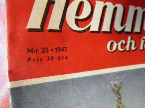 HEMMET OCH FAMILJEN, NR 25-1947, TIDNING