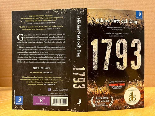 1793 av Niklas Natt och Dag. Bok. Very Fine plus