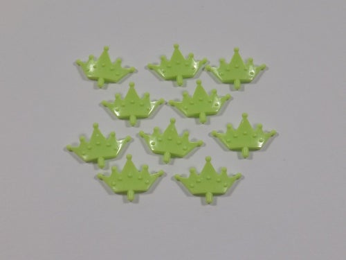 10st Bitar - Tiara / Krona - Yellowish Green - 1,4cm - Lego