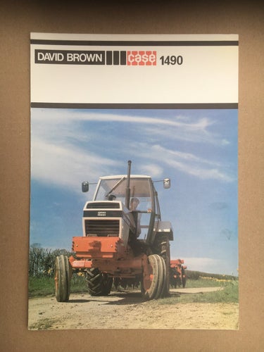 Försäljningsbroschyr Traktor CASE David Brown 1490