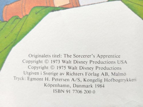 Trollkarlens Lärling, Walt Disney, 1984