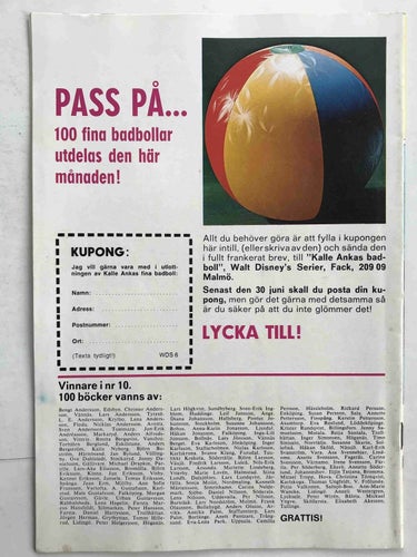Walt Disney´s Serier - 1972:6 VF