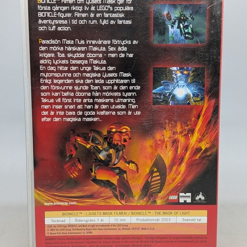 Bionicle Ljusets Mask - Svenskt tal - Ex Hyrfilm / Ex Rental - VHS
