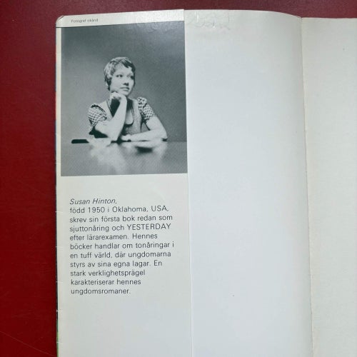 Ung nu YESTERDAY S.E. Hinton 1978