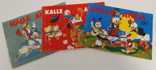 Kalle Ankas julbok 1957, 1960 och 1961 / PR till FR/GD