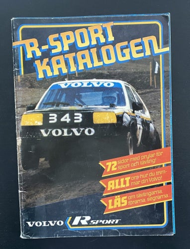 VOLVO R-SPORT KATALOGEN - Publicerad 1982