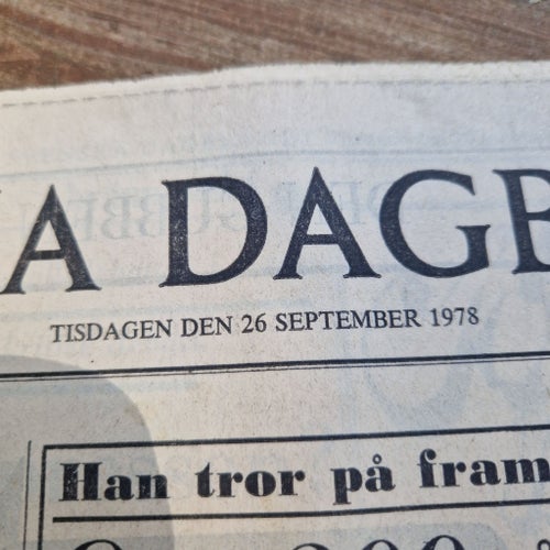 Svenska Dagbladet 26 september 1978