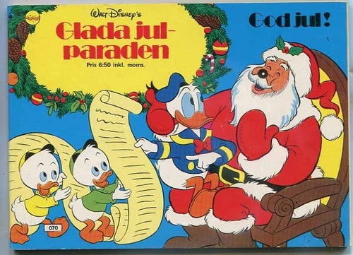 Walt Disney Glada jul paraden 1977 Hemmets Journal