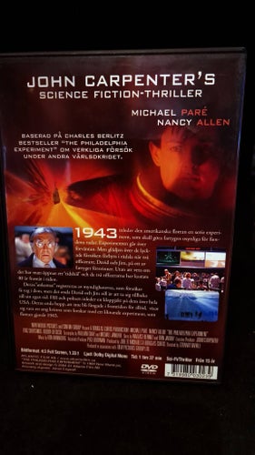 Philadelphia Experiment (DVD) John Carpenter/Nancy Allen - OOP/Utgången