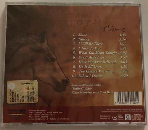 Stan Bush - Shine (CD) EU Ny Inplastad 2004 AOR
