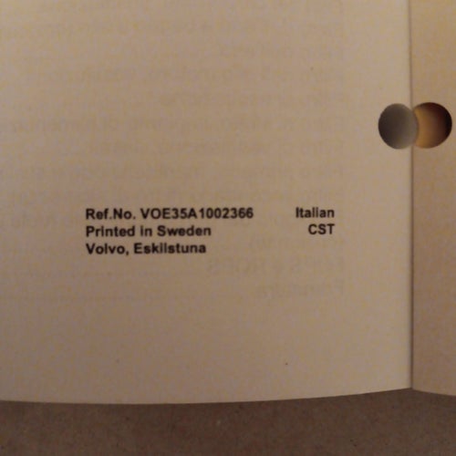 VOLVO CONSTRUCTION EQUIPMENT MANUALE D'ISTRUZIONI L350F