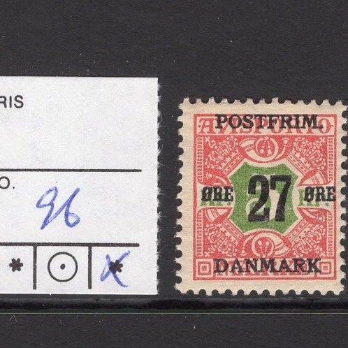 Danmark afa 94-96-97 ust – afa 115 kr. (220)