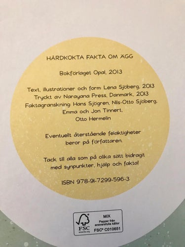 HÅRDKOKTA FAKTA OM ÄGG Lena Sjöberg 2013