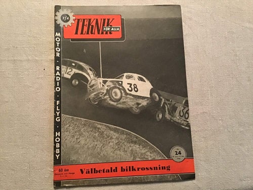 TEKNIK FÖR ALLA NR 24 1954 UBÅT H2 Q2,FLYG,MAICO,KRUT SOM ELDSLÄCKARE