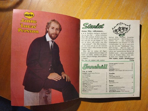 Starlet 1980 nr 19 Omslagsbild Anton & Bibi, idol Lucas Persson, Boston. Very G+