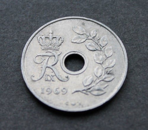 DANMARK - 25 öre 1969 - CuNi - KM 855