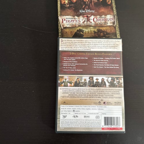Pirates of the Caribbean Vid världens ände. DVD
