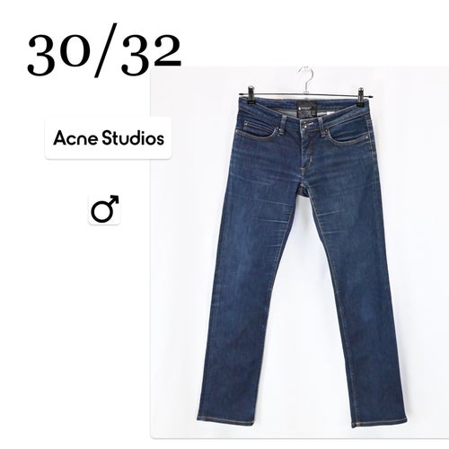ACNE ACTION HAP RAW MADE IN ITALY JEANS storlek 30 / 32 .