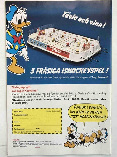 Walt Disney´s Serier - 1974:3 FN-VF