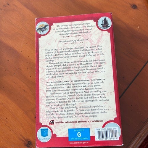 Hundraåringen som klev ut genom fönstret och försvann av Jonas Jonasson