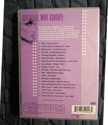 DVD SAY HELLO, WAVE GOODBYE 2002 MUSIKVIDEOR