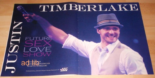 JUSTIN TIMBERLAKE - FUTURE SEX LOVE SHOW, STOR TIDNINGSANNONS 2007
