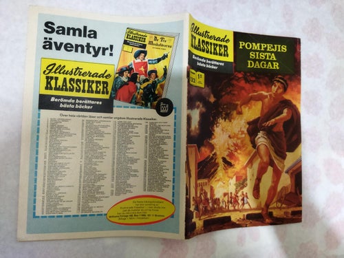 Illustrerade Klassiker nr 132 Pompejis sista dagar. Very Fine
