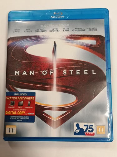 Blu-ray Man Of Steel Superman Stålmannen Henry Cavill TOPPSKICK