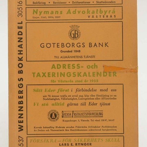 Adress- och taxeringskalender för Västerås stad 1955