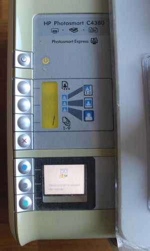 hp photosmart c4380 skanner, kopiator, dataskrivare för lilla kontoret