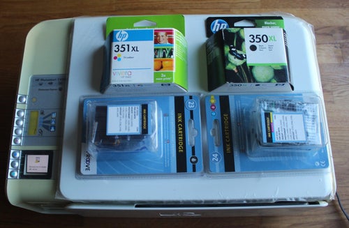 hp photosmart c4380 skanner, kopiator, dataskrivare för lilla kontoret
